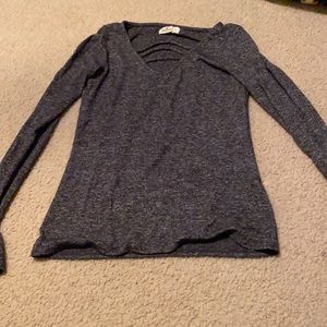 Hollister long sleeve shirt with cut out in the middle